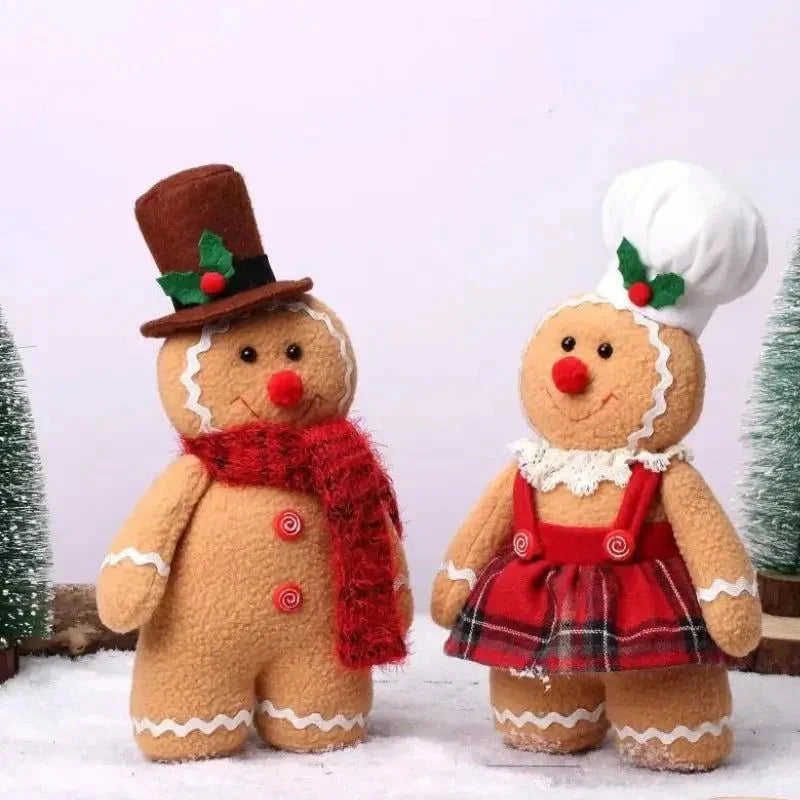 Boneco de Pelúcia Biscoito Natalino Decoração de Natal