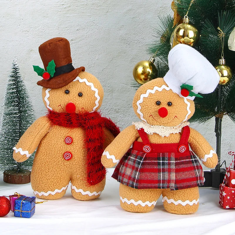 Boneco de Pelúcia Biscoito Natalino Decoração de Natal