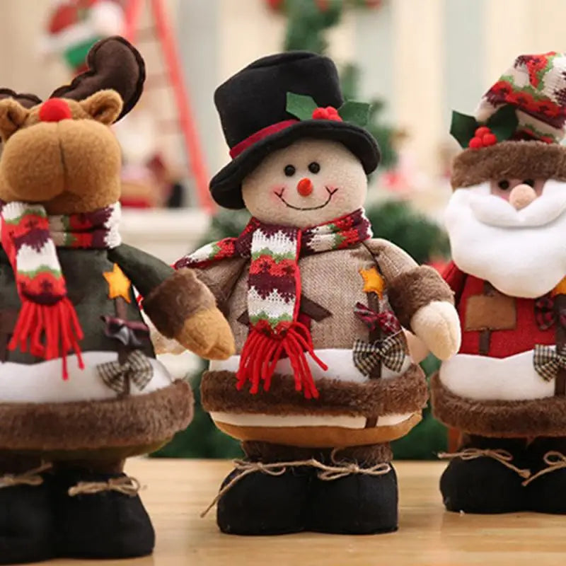 Bonecos de Pelúcia para Decoração de Natal Bonecos de Natal
