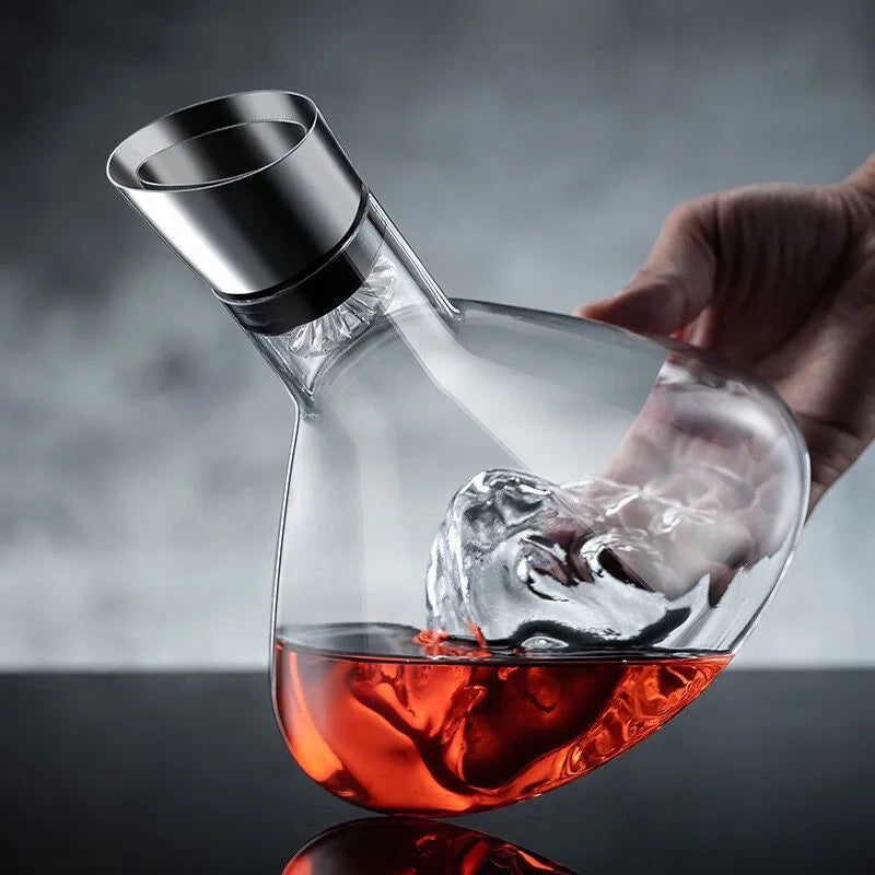 Decanter de Vinho Vidro Iceberg Aerador