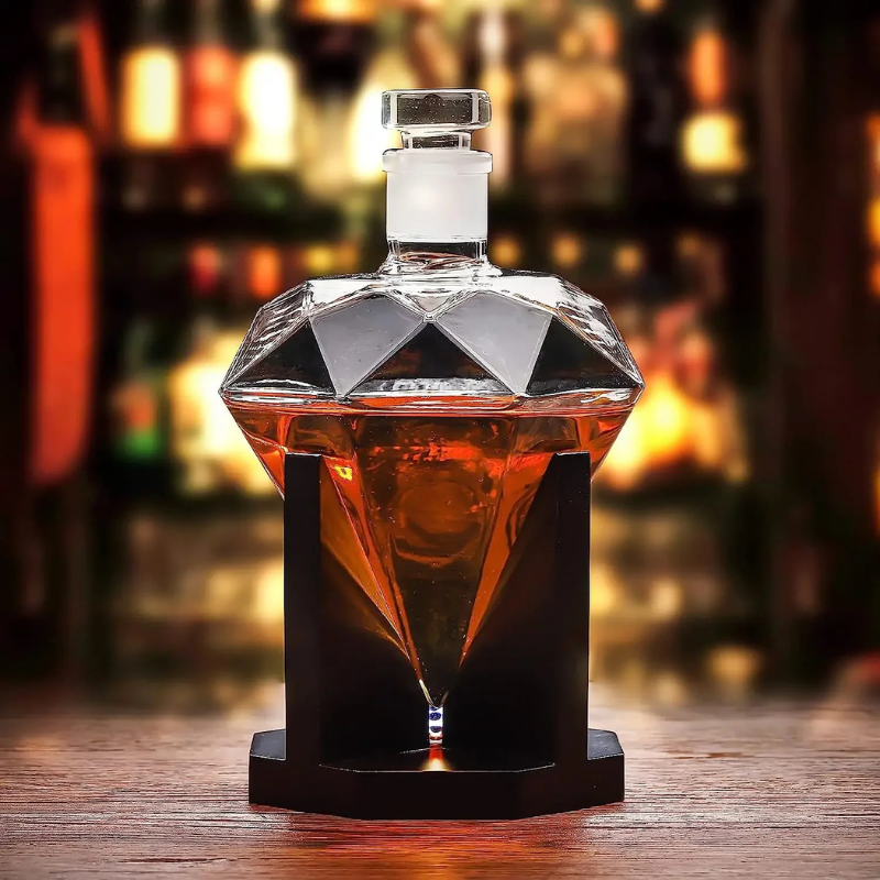 Decanter de Vinho e Whisky Vidro Diamante