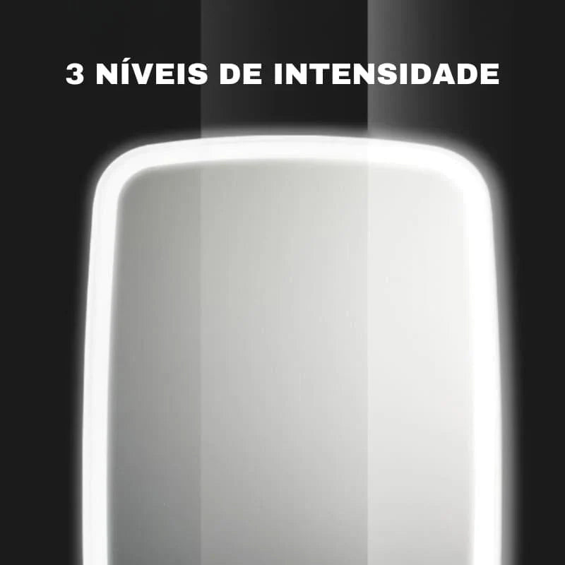 Espelho com LED para Maquiagem de Mesa