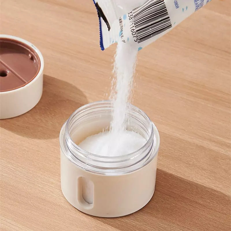 Kit 6 Porta Temperos e Condimentos de Parede Magnético com Dosador