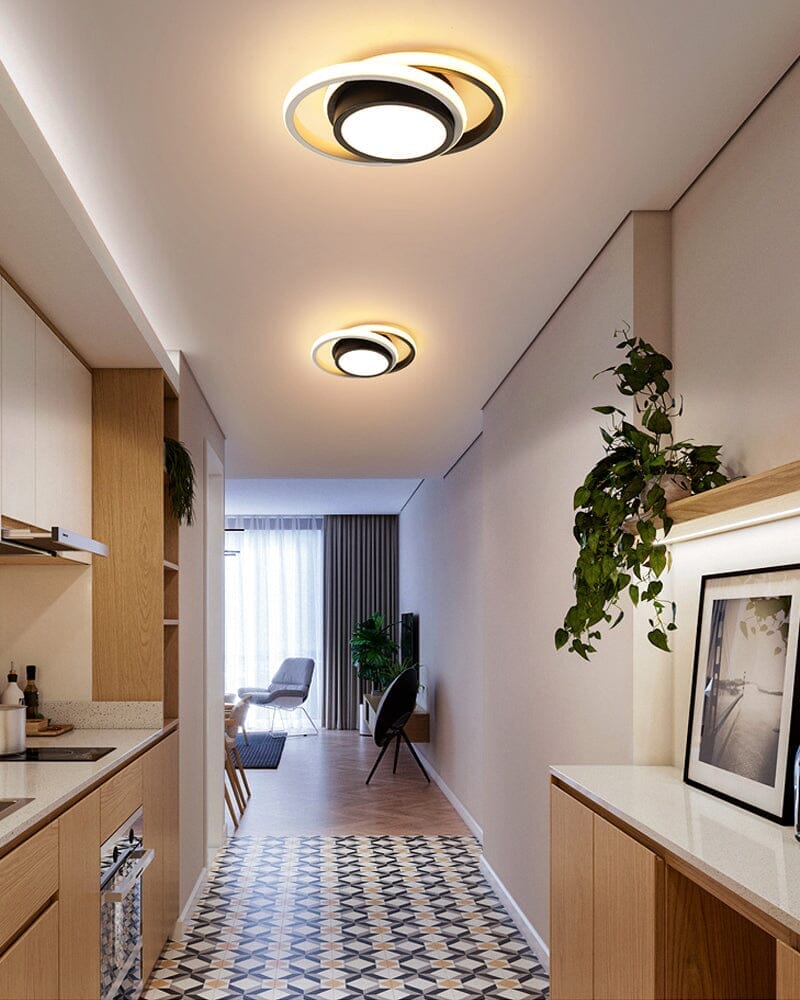 Luminária de Teto LED com Design Circular Para Quarto e Sala