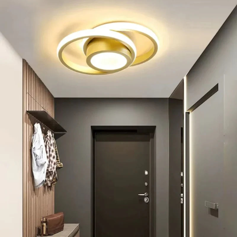 Luminária de Teto LED com Design Circular Para Quarto e Sala