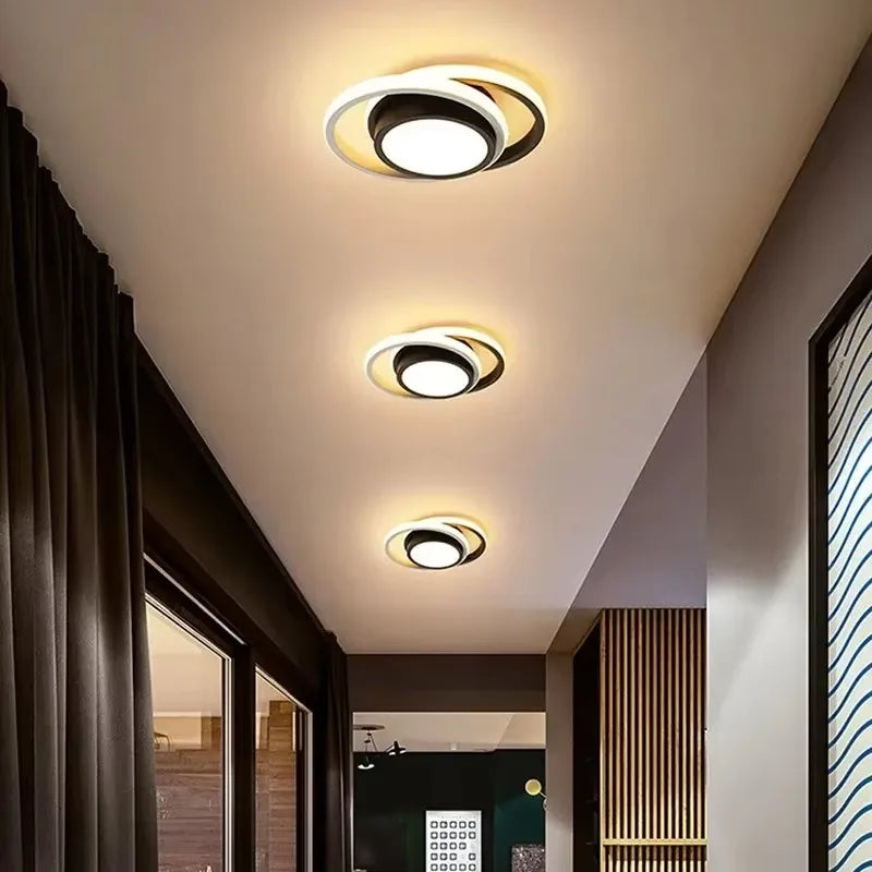 Luminária de Teto LED com Design Circular Para Quarto e Sala