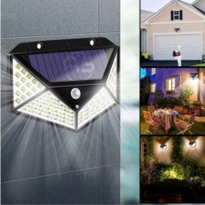 Luminária Solar LED de Parede com Sensor de Movimento