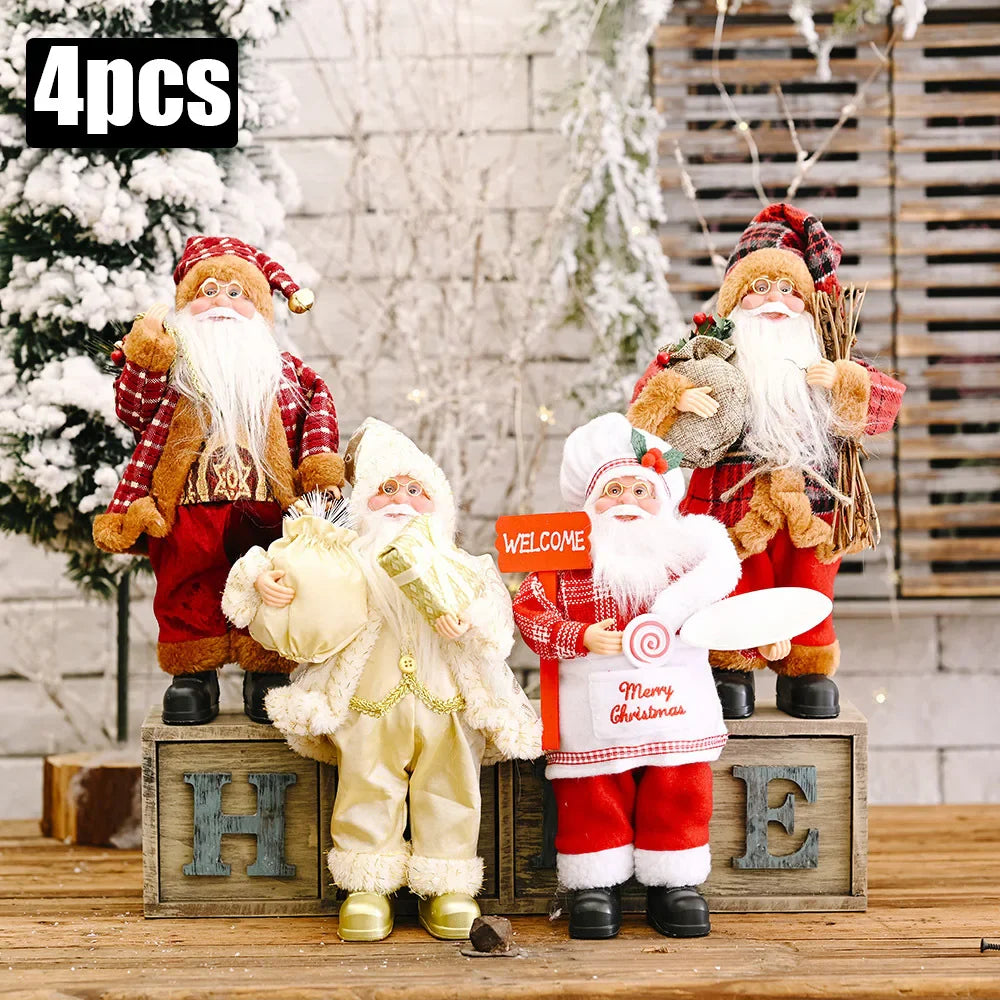 Boneco Papai Noel 30cm para Decoração de Natal