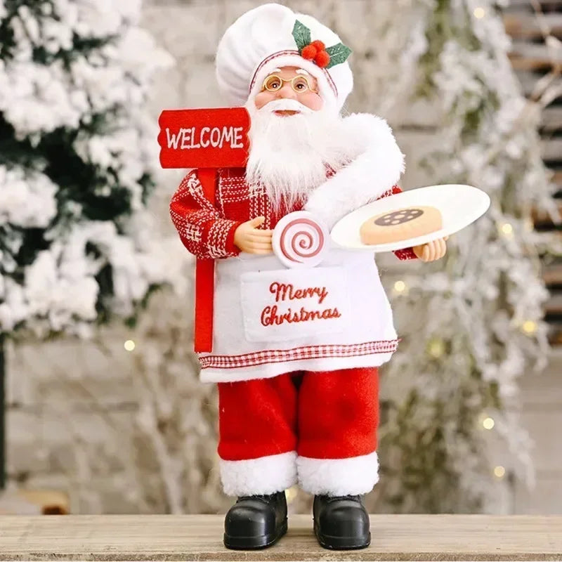 Boneco Papai Noel 30cm para Decoração de Natal