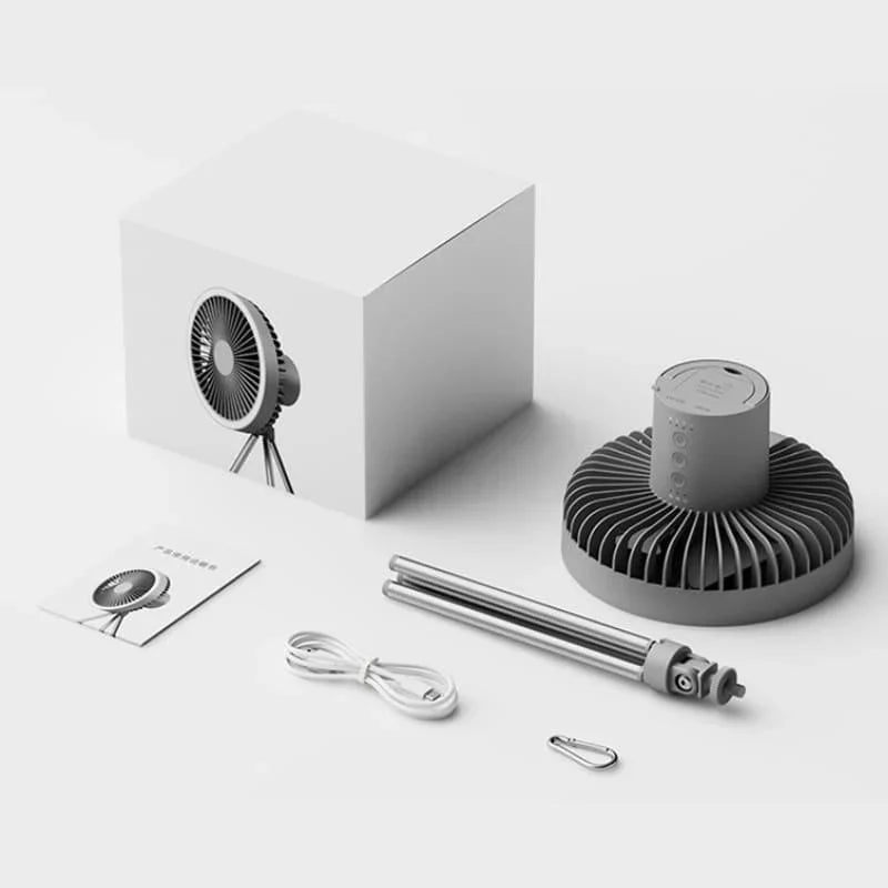 Ventilador de Coluna Portátil Recarregável de Mesa