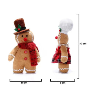 Boneco de Pelúcia Biscoito Natalino Decoração de Natal