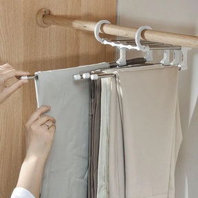 Cabide para Calça 6 em 1 Cabide Organizador de Guarda Roupa