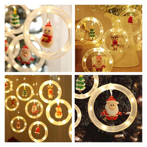 Cortina de Luzes Led 10 Peças Decoração Natalina