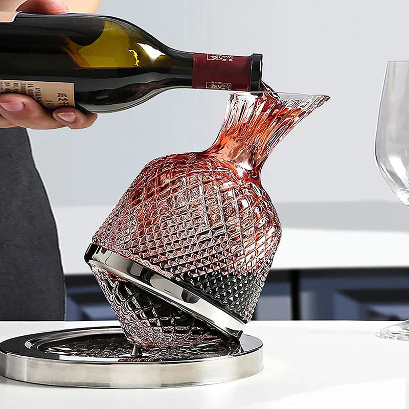 Decanter de Vinho Recipiente de Vidro Cristal Decantador