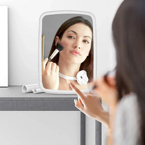 Espelho com LED para Maquiagem de Mesa