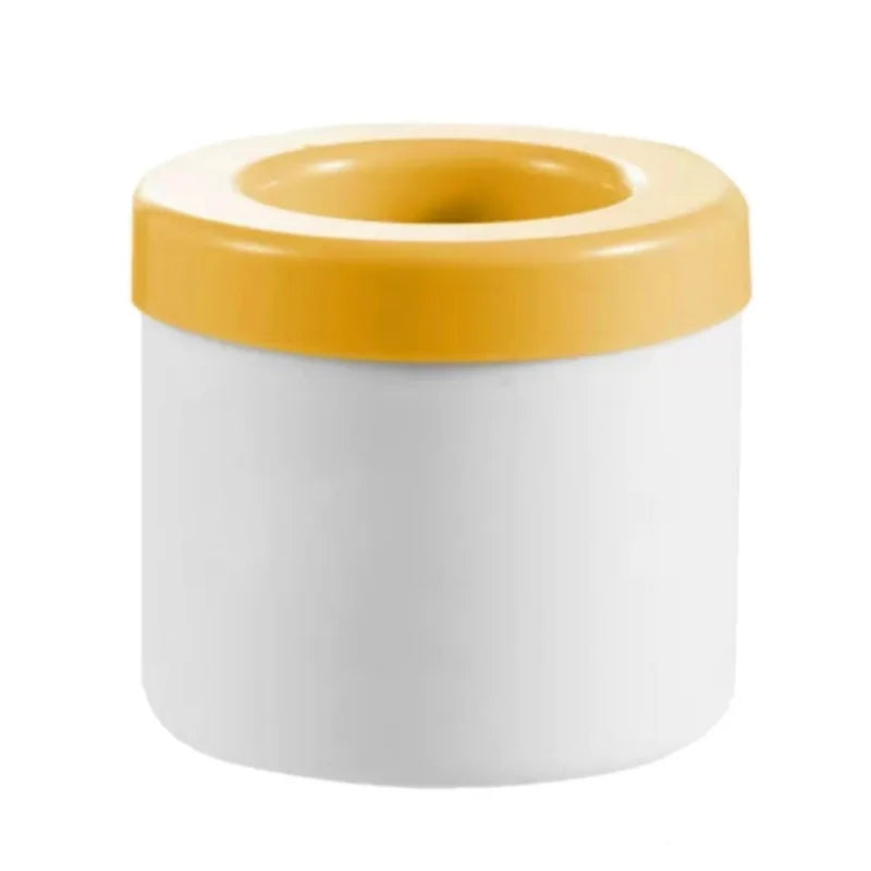 Forma de Gelo de Silicone Redonda com Tampa