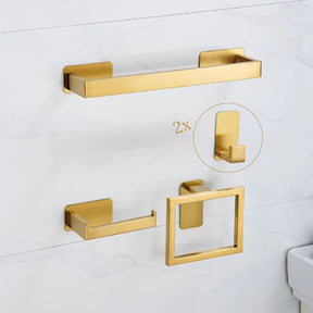 Kit Acessórios para Banheiro de Aço Inox 5 Peças