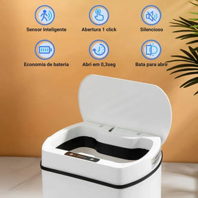 Lixeira para Banheiro e Cozinha Automática com Sensor 13L