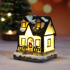 Mini Casas Decorativas de Natal com Iluminação