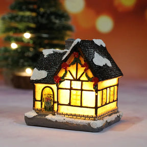 Mini Casas Decorativas de Natal com Iluminação