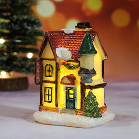 Mini Casas Decorativas de Natal com Iluminação