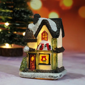 Mini Casas Decorativas de Natal com Iluminação