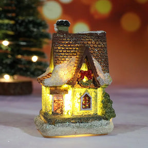 Mini Casas Decorativas de Natal com Iluminação