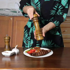 Moedor de Pimenta e Temperos Manual de Madeira