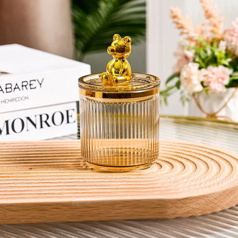 Organizador Porta Cotonete e Algodão Acrílico