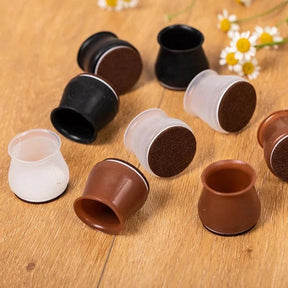 Protetores de Silicone para Pernas de Cadeira - Conjunto com 24 Peças