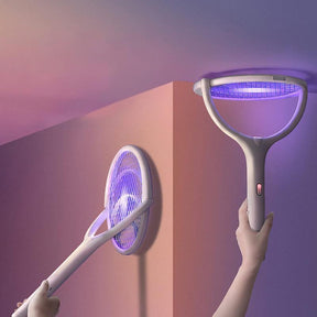 Raquete Mata Mosquito Elétrica com luz UV
