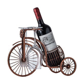 Suporte de Vinho Decorativo Metal Formato Bicicleta Design Retro Cobre