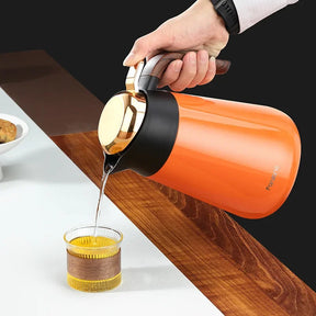 Garrafa Térmica Café Chá Inox 1.6L com Isolamento a Vácuo