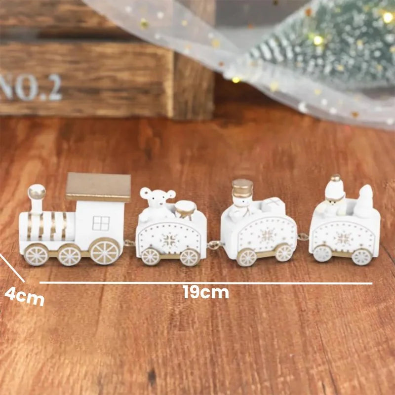 Trenzinho Natalino de Madeira Para Mesa Decoração de Natal